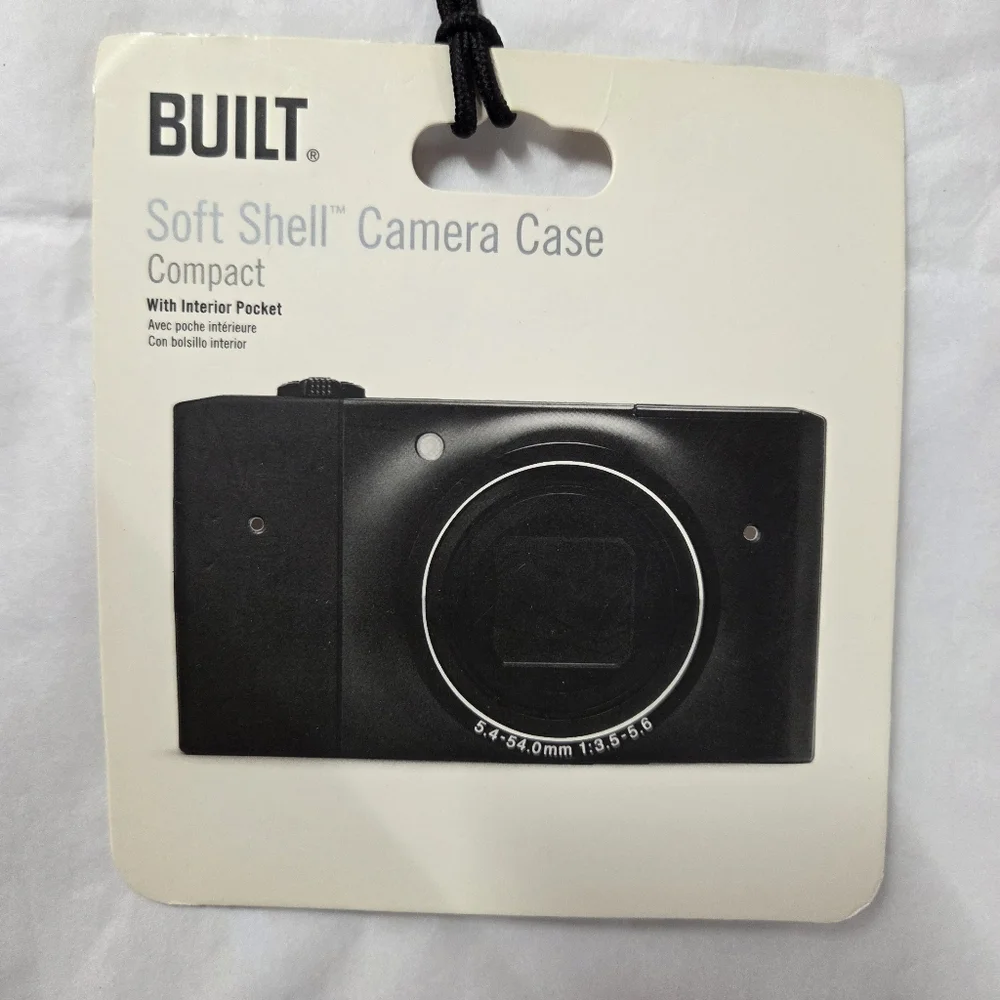BUILT (BuiltNY) Neoprene Compact Camera Case, Black/White, NWT
